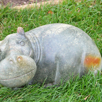 Hand Carved Hippo - African Import