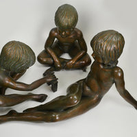 Bronze Children Playing