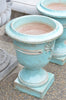 St. Jean de Fos Palm Vase & Base - Turquoise
