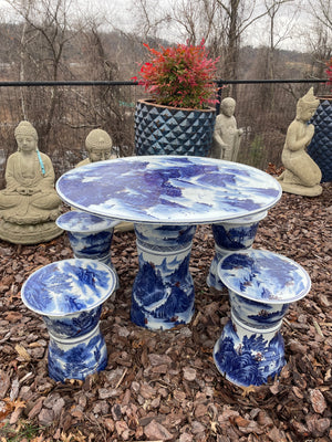 Ceramic Garden Table & Stools - ON SALE 
