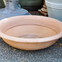 Terra Cotta Low Bowl - Poly - Antiqued Finish