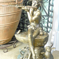 Extra Large Faun Fountain - by Jim Ponter