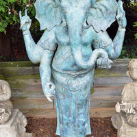 Large Bronze Standing Ganesh