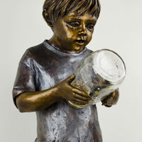 Boy with Fireflies - Large - by Marian Flahavin
