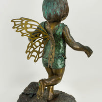 Fairy With Turtle - Fountain Piece - by Marian Flahavin