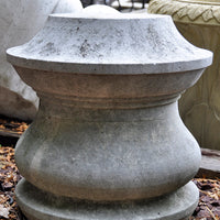 Carved Stone Reel - Pedestal - 18"