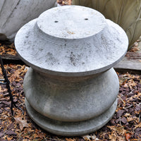 Carved Stone Reel - Pedestal - 18"