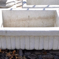 Aged Hand Carved Marble Trough Medium