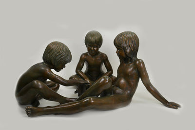 Bronze Children Playing