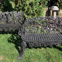 Clothier Estate - Pair - Antique Grapevine Iron Benches