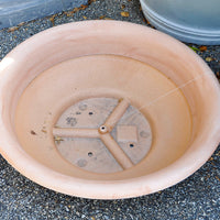 Terra Cotta Low Bowl - Poly - Antiqued Finish