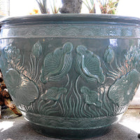 Thai Celadon Lotus Pot