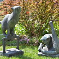 Vintage Estate Bronze Cat Sculptures - Danish Artist - Madeira Collection