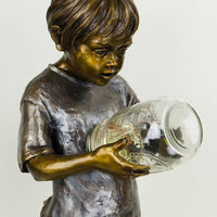 Boy with Fireflies - Small - by Marian Flahavin