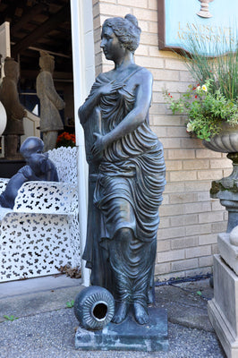 Bronze Draped Lady Fountain