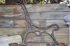 Antique Iron Tree Form Bench Supports