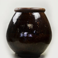 Large Pot Belly Jar - Brown