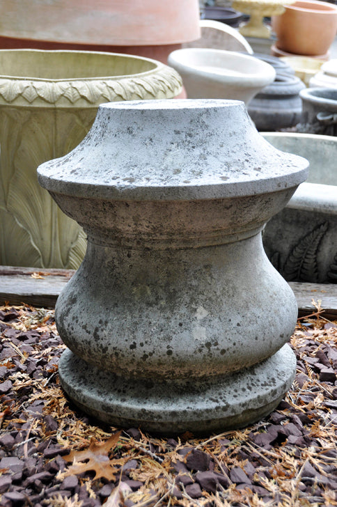 Carved Stone Reel - Pedestal - 16"