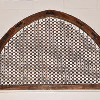 Old Teak & Iron Arched Panel