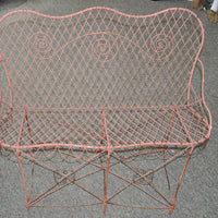 French Antique Wire Bench
